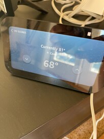 The unit remained at 81 degrees.