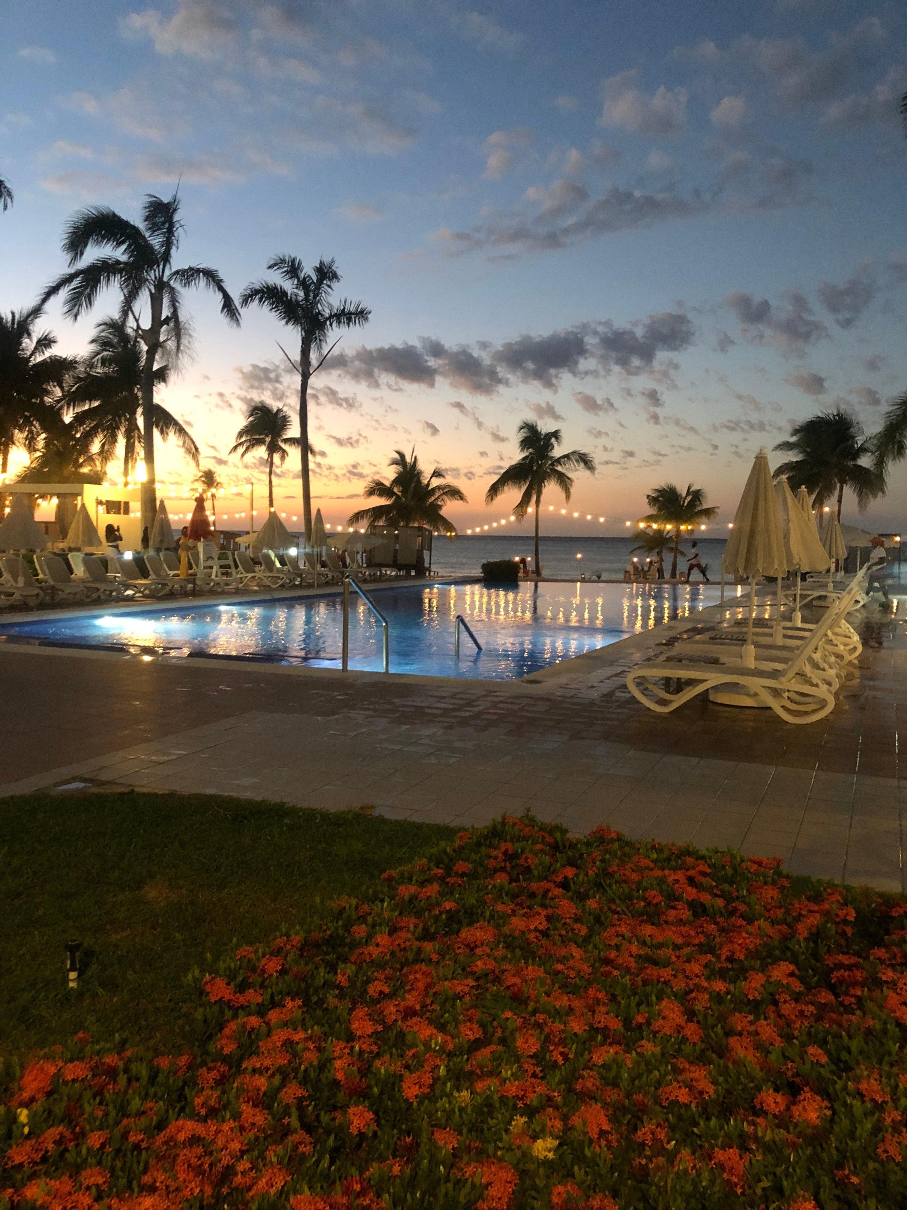 Evenings were beautiful