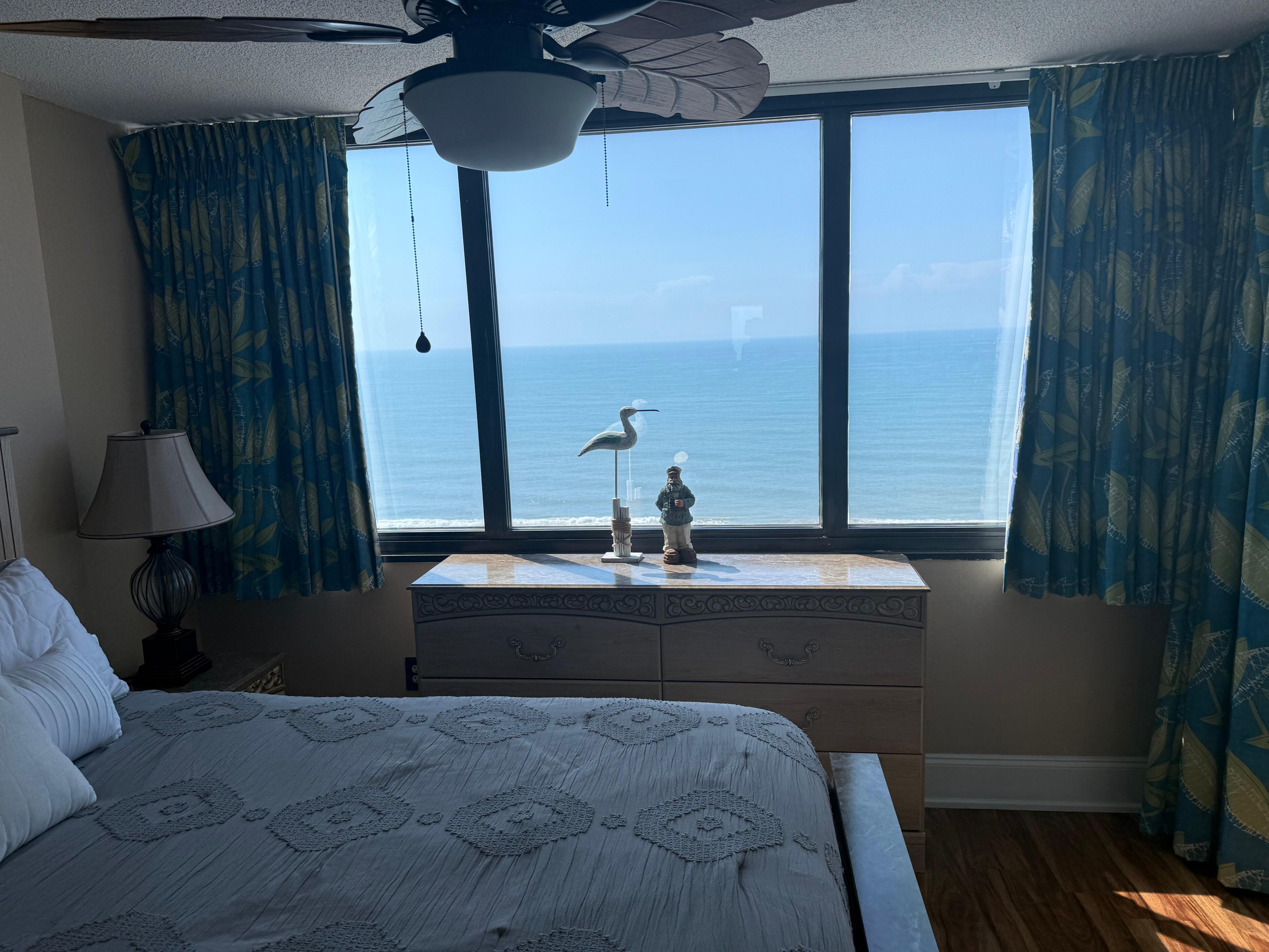 The view from the Master Bedroom, (which also has its own private door to the balcony).