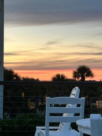 From the beach club patio