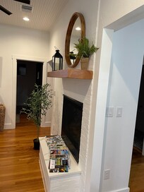 Fireplace in living room