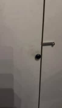 Door inside upstairs closet