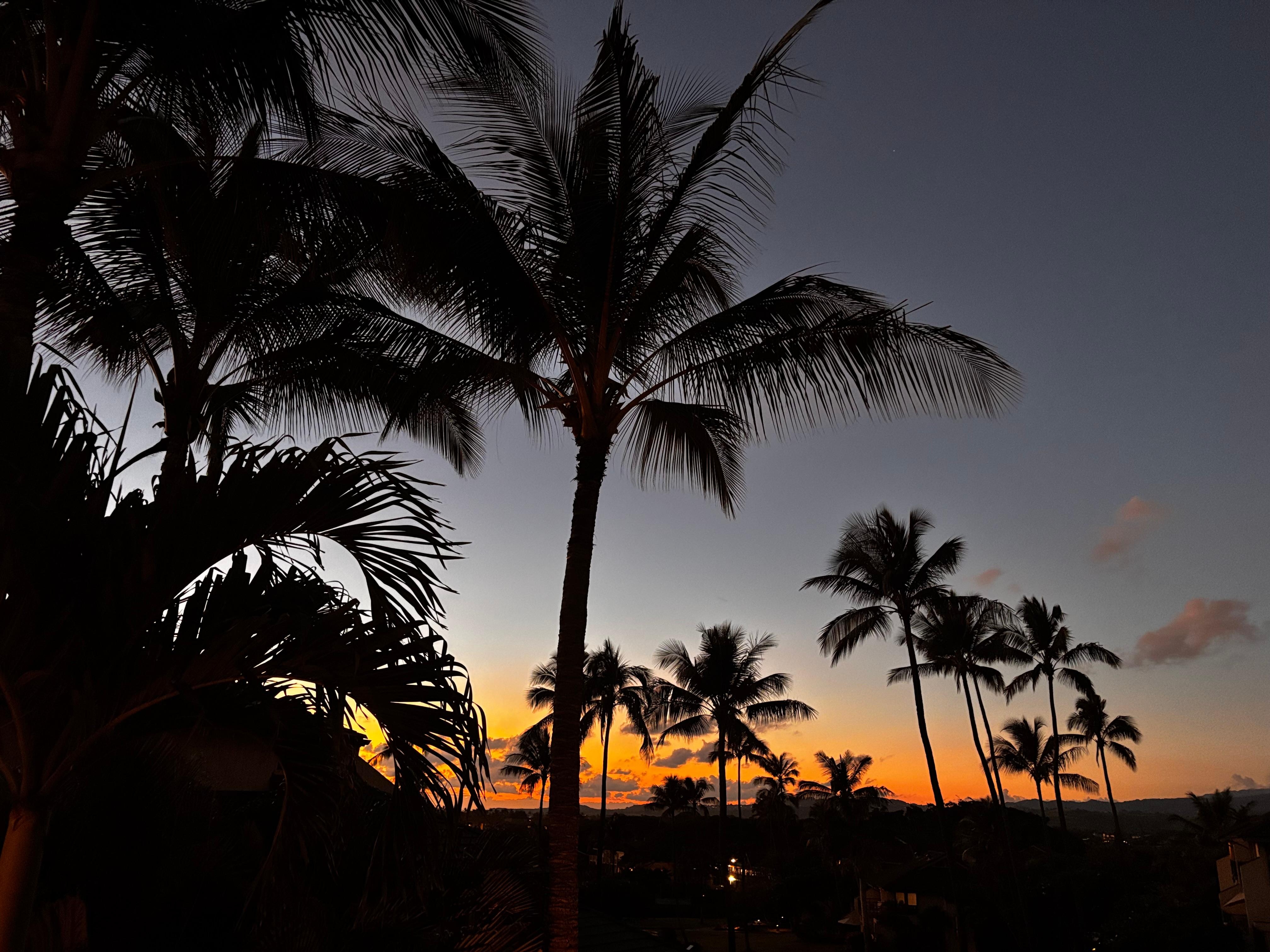First sunset…from the lanai