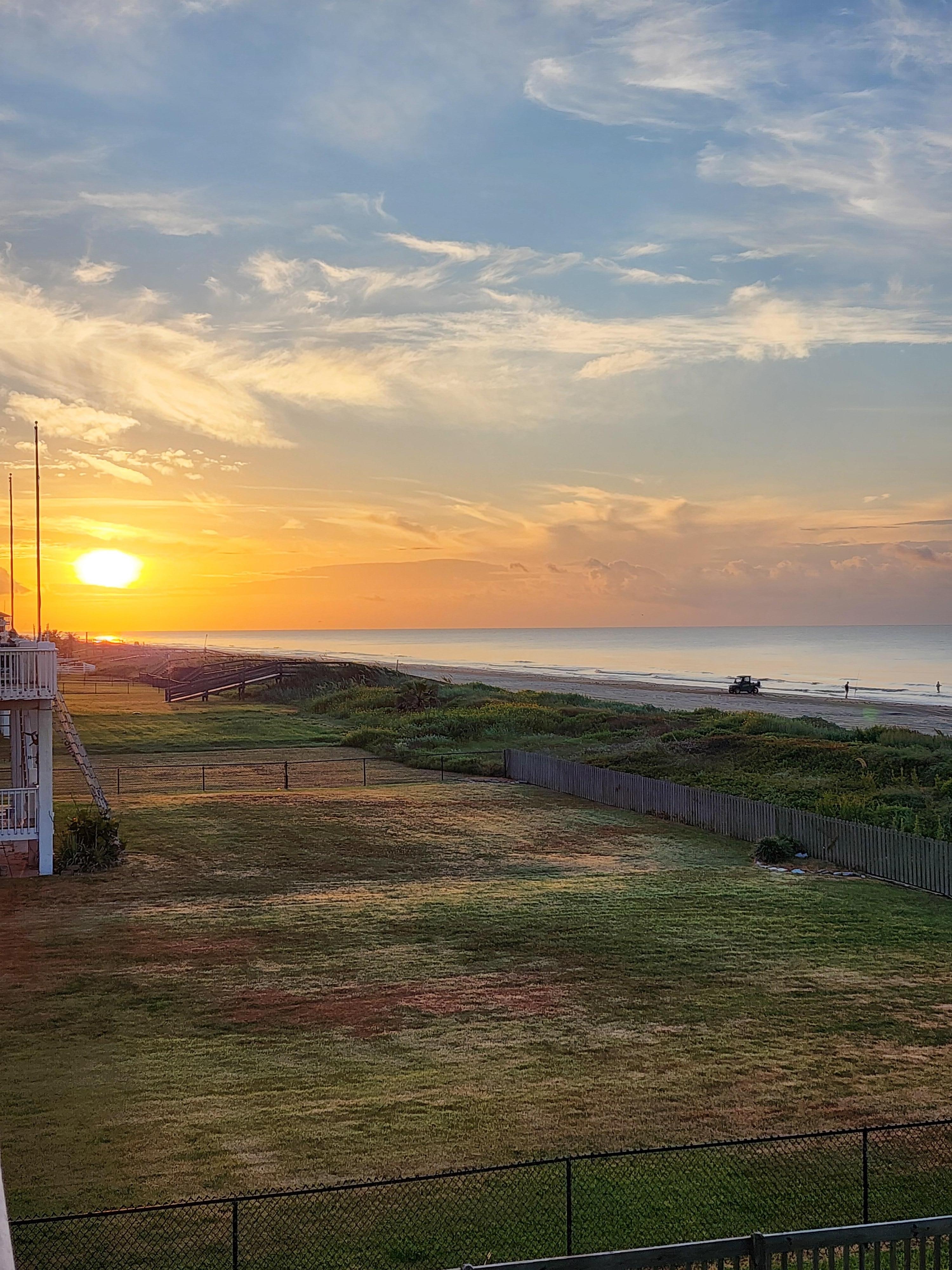 Sunrise from the patio