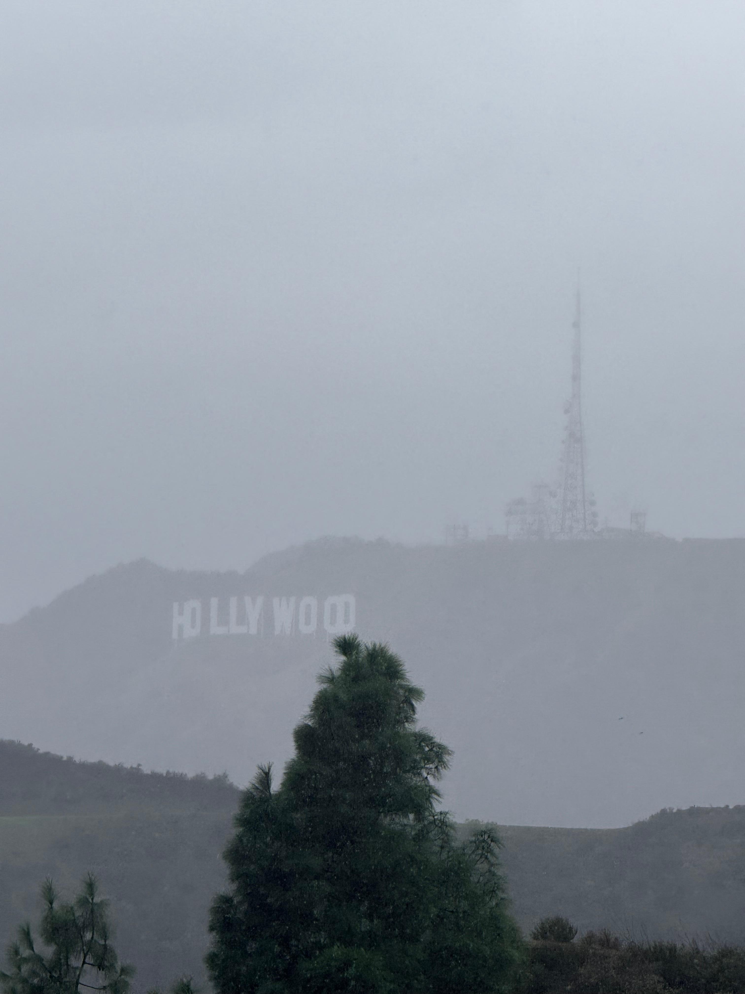 view of hollywood sign from apartments 