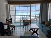 Beach front room has a beautiful view.
