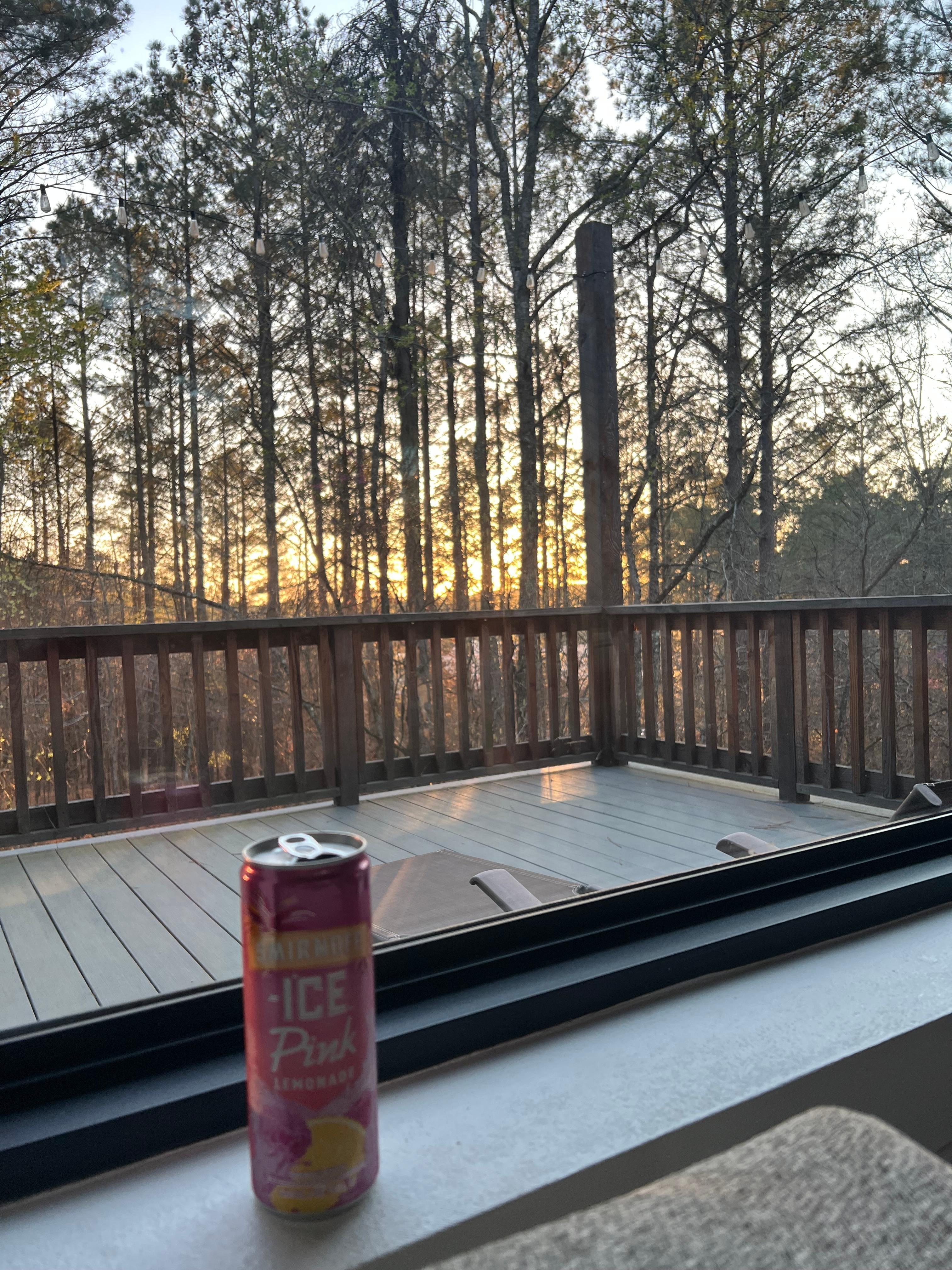 Sunset from the living room! 