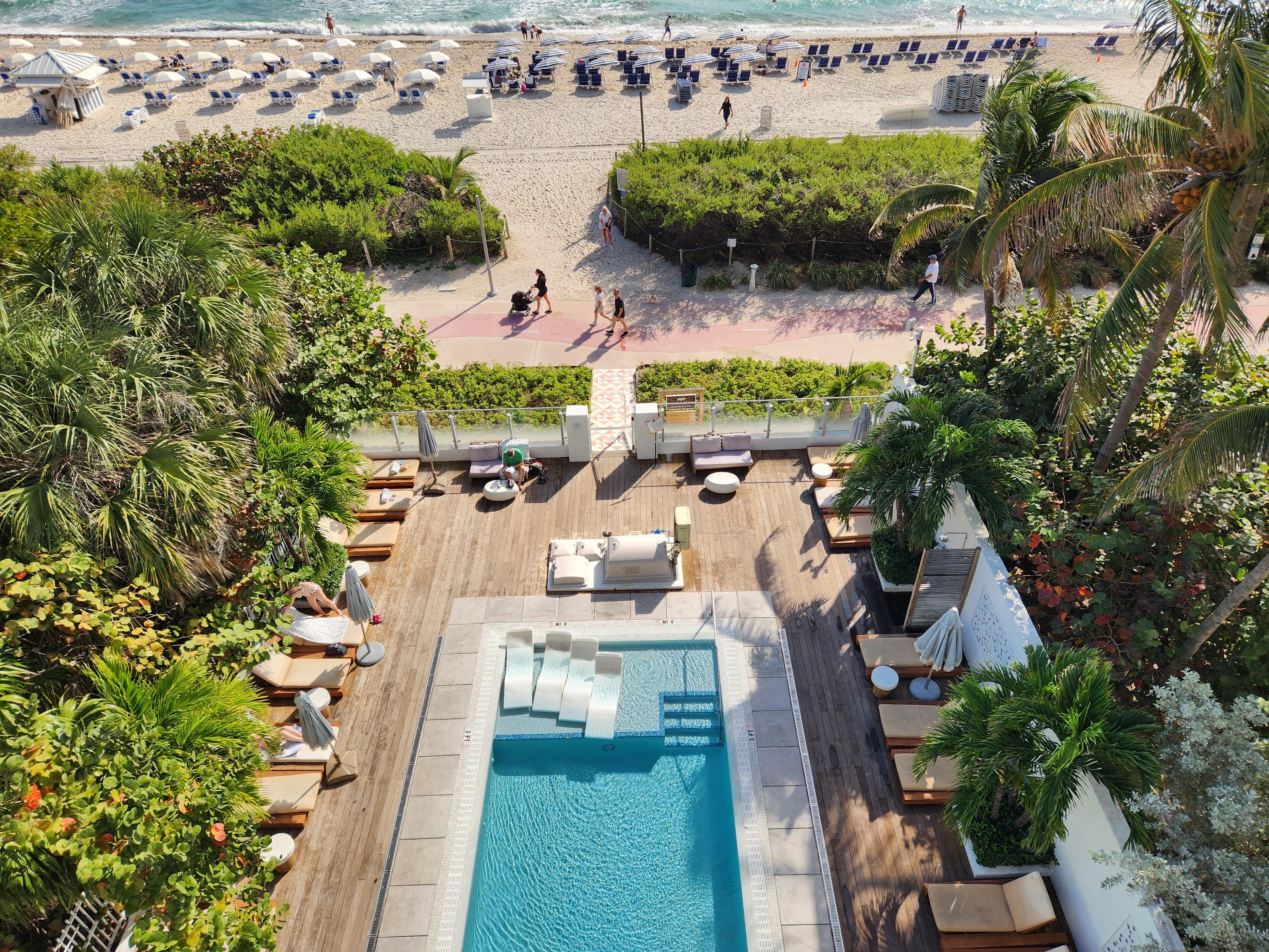 View from 5th floor breakfast restaurant.