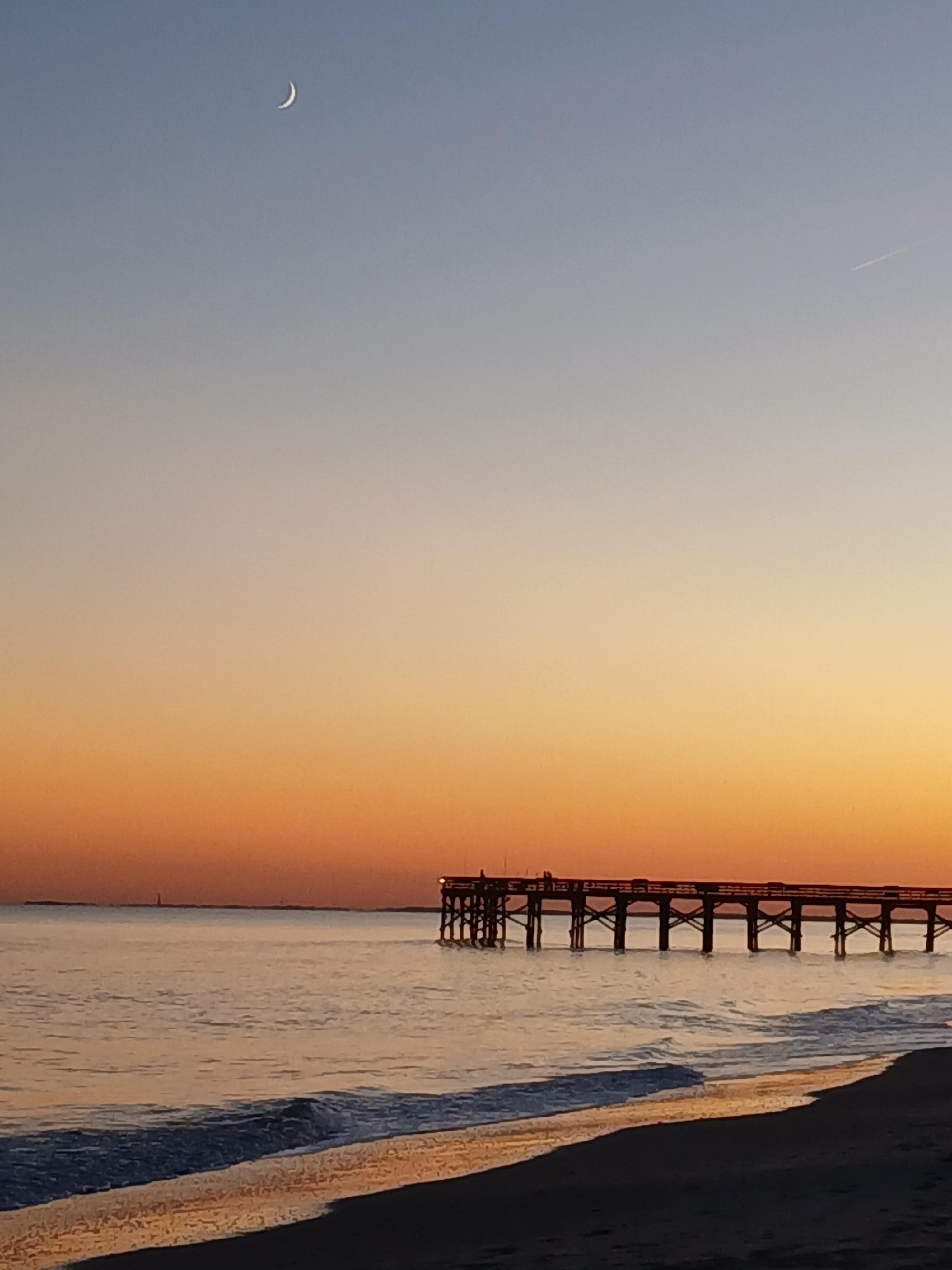 Evening view of private pier