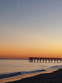 Evening view of private pier